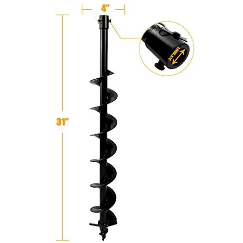 4 × 31-inch Earth Auger Bit